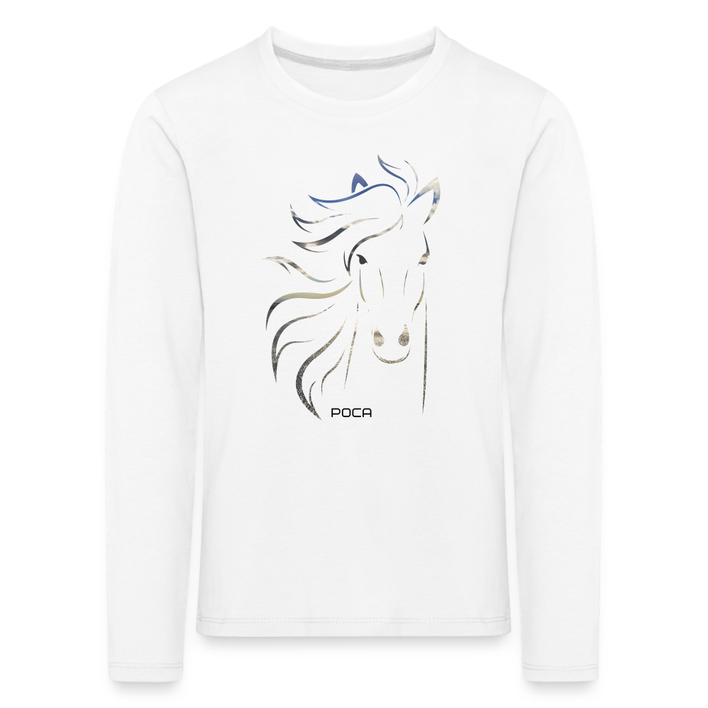 T-shirt manches longues Premium Enfant - blanc