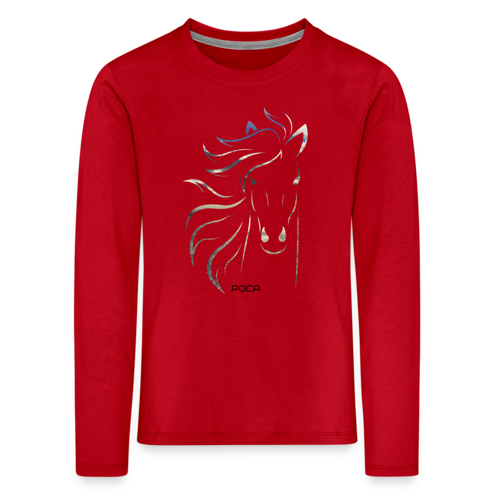 T-shirt manches longues Premium Enfant - rouge