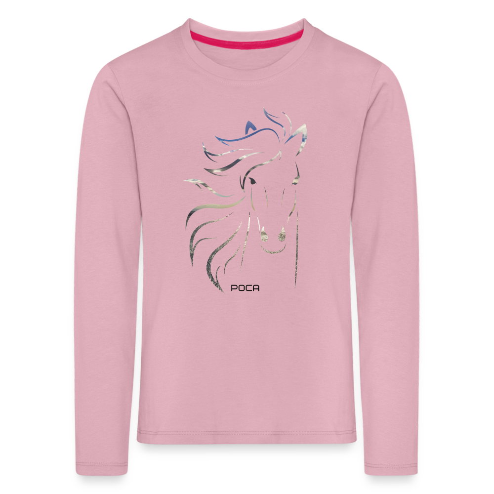 T-shirt manches longues Premium Enfant - rose liberty