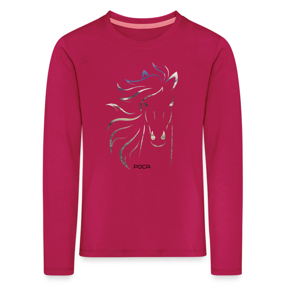 T-shirt manches longues Premium Enfant - rubis