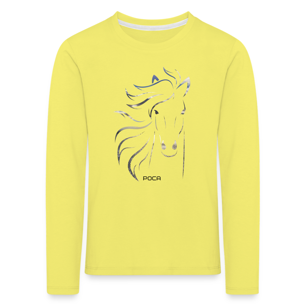 T-shirt manches longues Premium Enfant - jaune